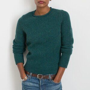 New Alex Mill Jaime 100% Merino Wool Sweater Dark Cedar Teal Small $175